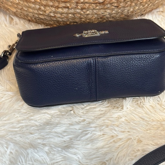Coach Dark Blue Leather Crossbody Bag - Picture 2 of 5